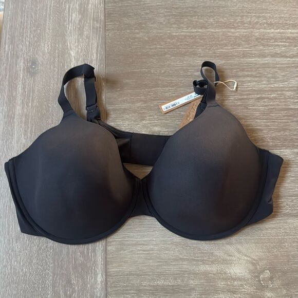 SKIMS FITS EVERYBODY T-SHIRT BRA BLACK 46D NWT - Picture 7 of 8
